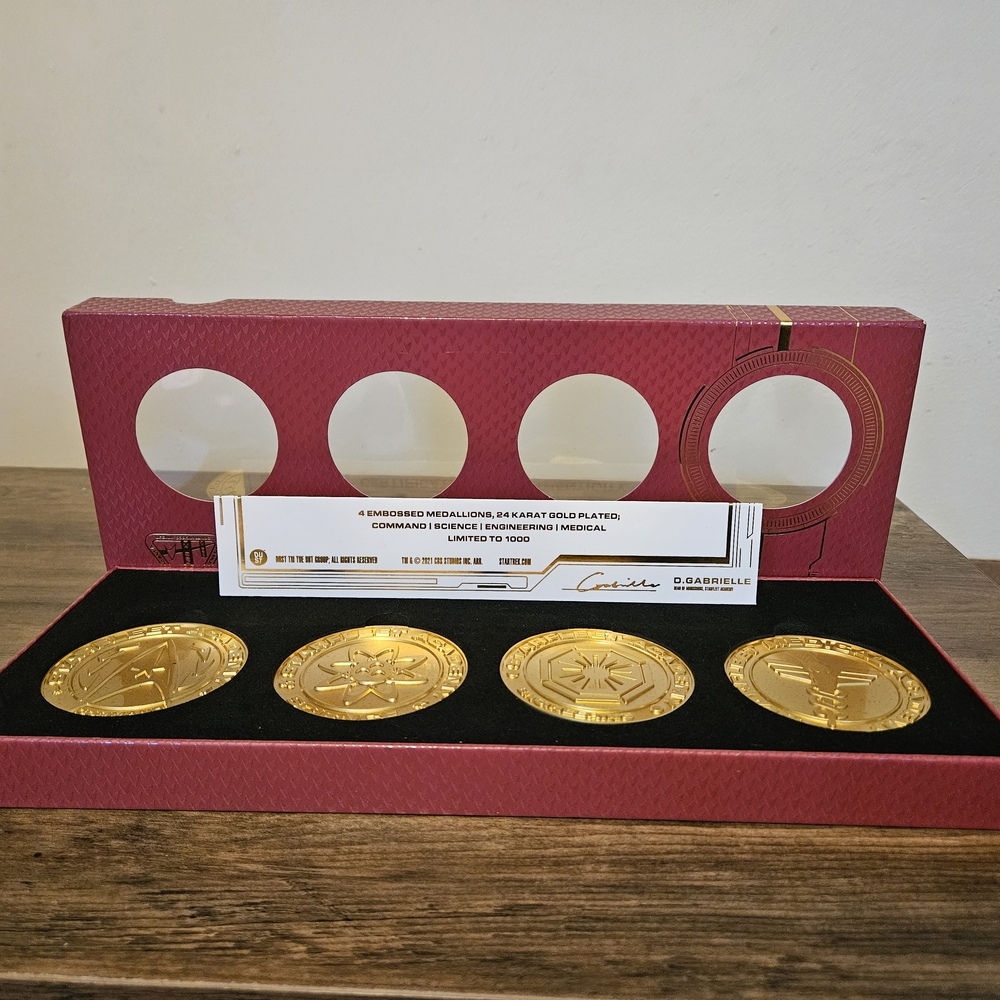 Gold-Plated Commemorative Medallions Set